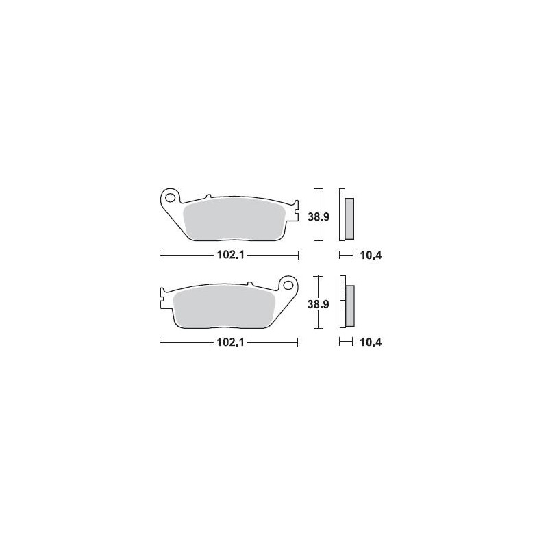 Brake Pads Brembo Scooter Rear Sinter For Honda Silver Wing 400 600