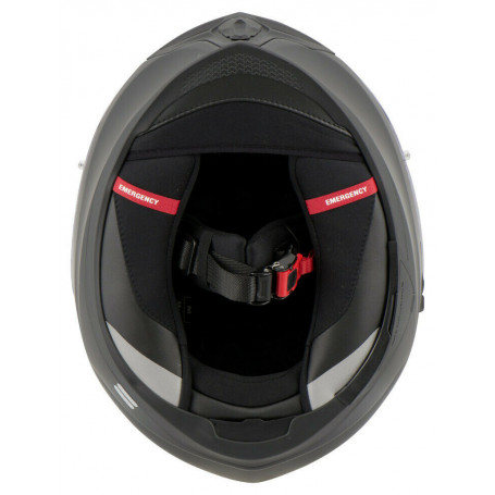 Exo-520 - Casco Da Moto Con Visiera Parasole, Pinlock, Predisposto Per  Bluetooth Comunicazione Xxl, Nero Opaco E Argento