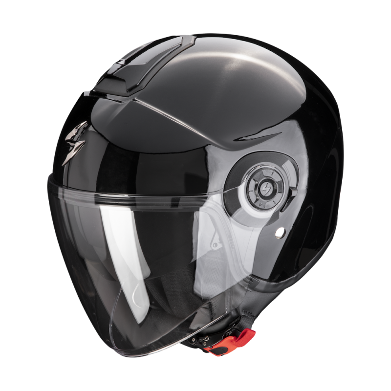 Casque Scorpion Exo City II Solid Noire Brillant