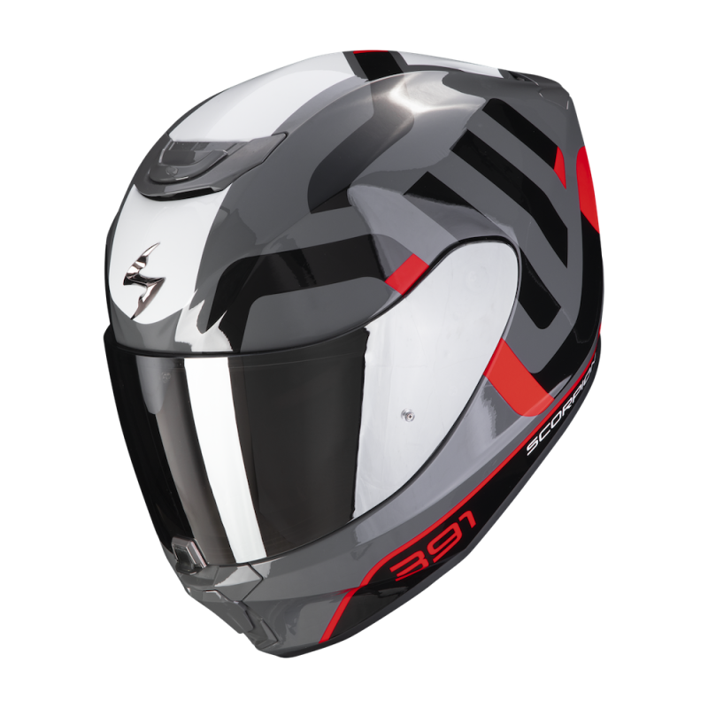 Casco Scorpion EXO 391 Haut nero opaco rosso