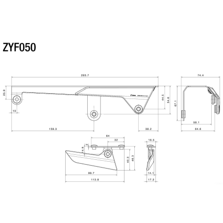 ZYF034 COVER PULEGGIA POSTERIORE RIZOMA YAMAHA T-MAX 560 2022-2023