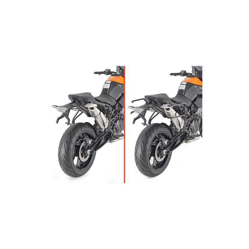 Telaietti laterali REMOVE-X KTM 890 Duke 2021-2023 a sgancio rapido per  borse soffici laterali