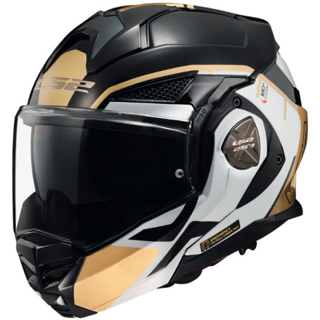 Casco modulare LS2 FF901 Advant X METRYK black gold