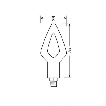 Kier coppia frecce a led nere Lampa, frecce moto